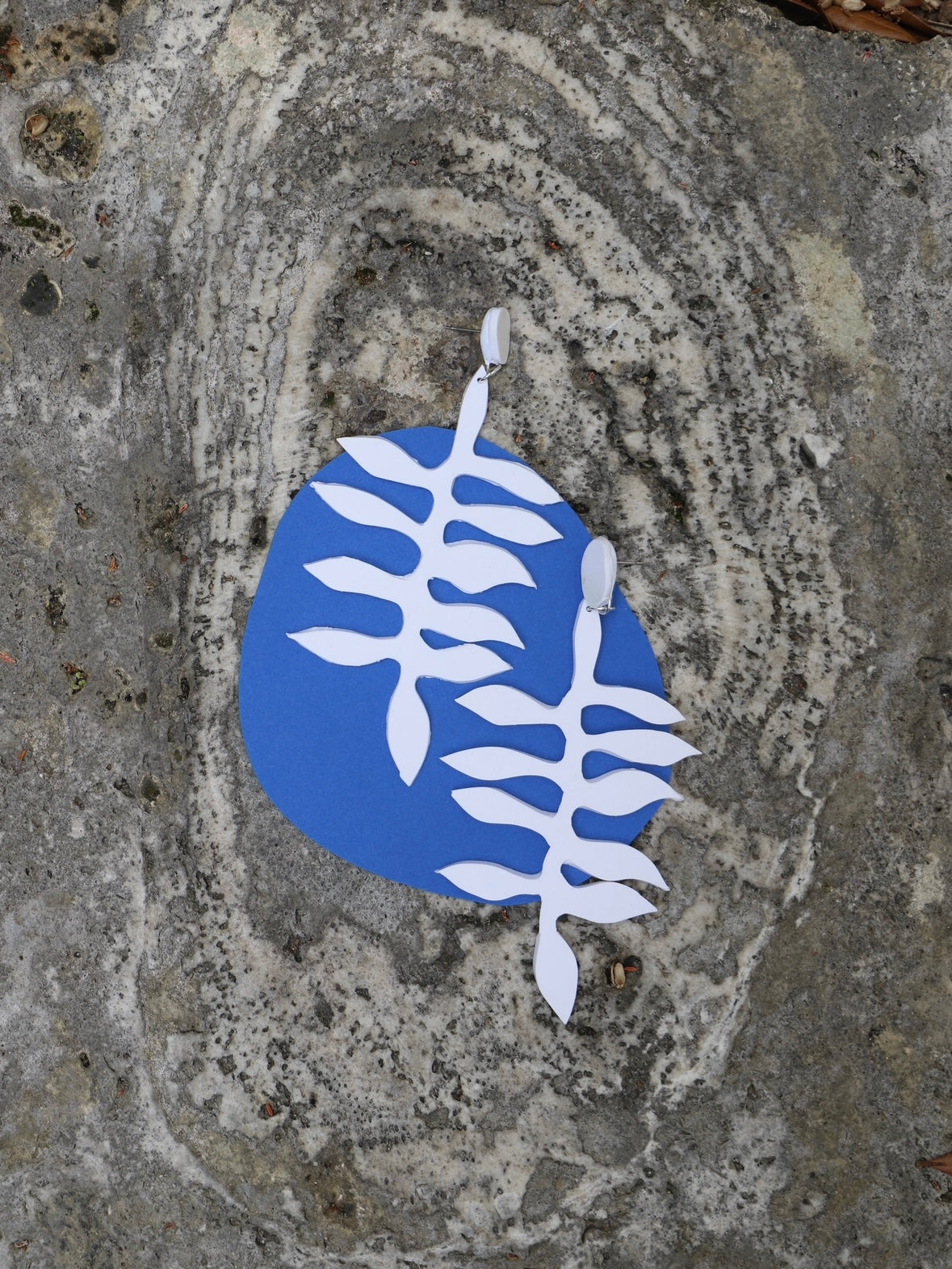 Leaf shaped earrings
