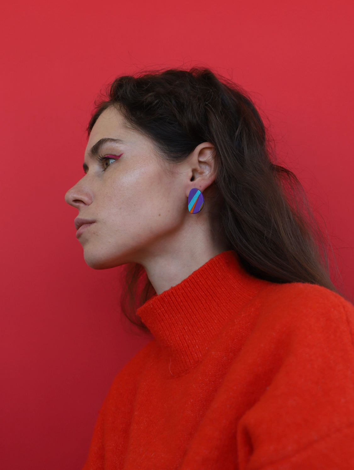 Triangular earrings