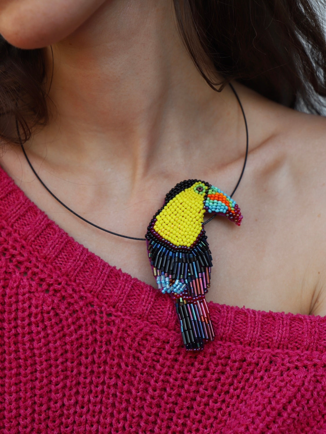 2 in 1 necklace brooch