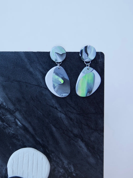 Small abstract geometric earrings