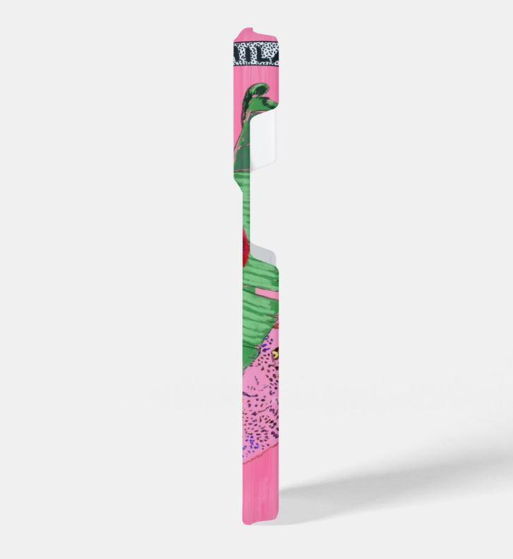 Pink Tropical bird Phone Case