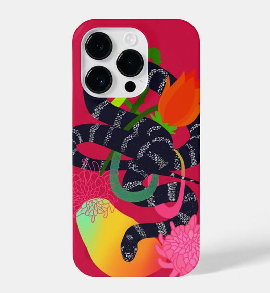 Snake sunset phone case